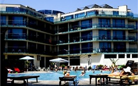 Facade and swimming pool