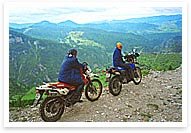 Panoramic motorcycle road trip