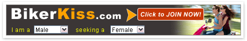 BikerKiss.com - the largest biker personals site!
