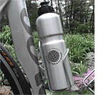 Bicycle water bottle and holder
