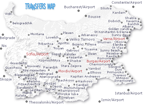 Bulgaria hotel map
