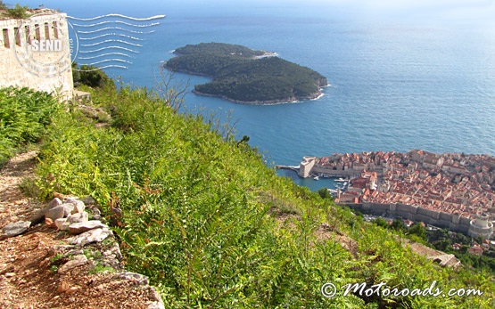 Dubrovnik - fortifications on top of the hill