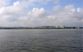 Panorama of Silistra from the Danube River