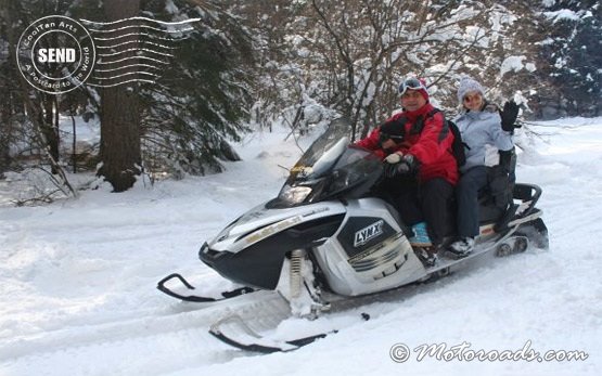 Snowmobile adventures in Borovets