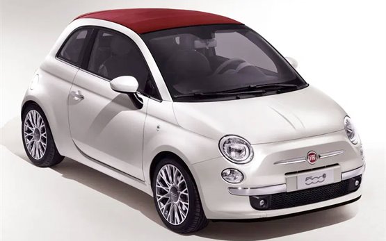 Interior » Fiat 500 CABRIO - convertible car rental Ibiza airport