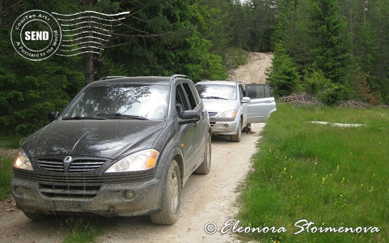 4WD jeep travel in Bulgaria