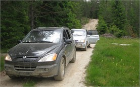 4WD jeep travel in Bulgaria