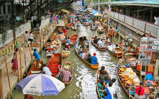 Bangkok - mercado del agua