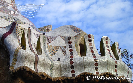 Barcelona - the roof of Gingerbread house