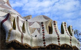 Barcelona - the roof of Gingerbread house