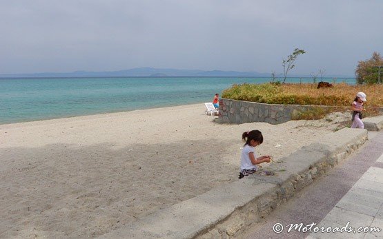 Am Strand von Hanioti, Chalkidiki