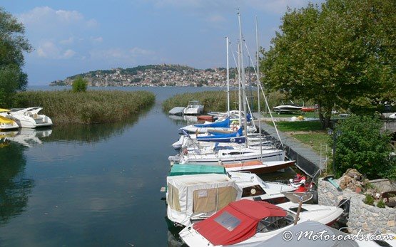 Boote am Ohridsee