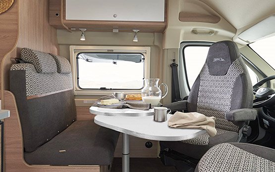 Laika Kosmo 6.0 camper van rent - interior