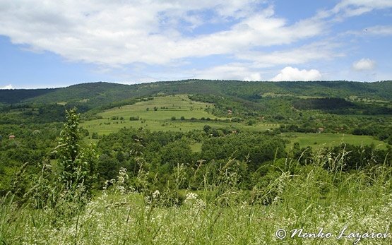 Пейзаж город Троян