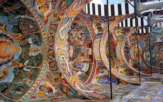 Pintura Mural en Monasterio de Rila