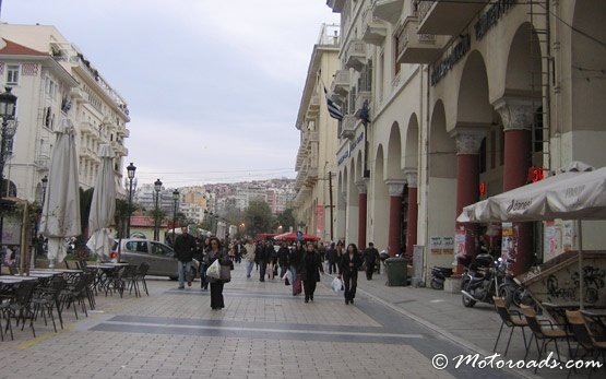 Пешеходна улица в Солун