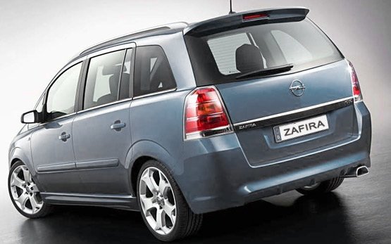 Ruckansicht » Opel Zafira 5+2 Mietwagen Flughafen Mallorca