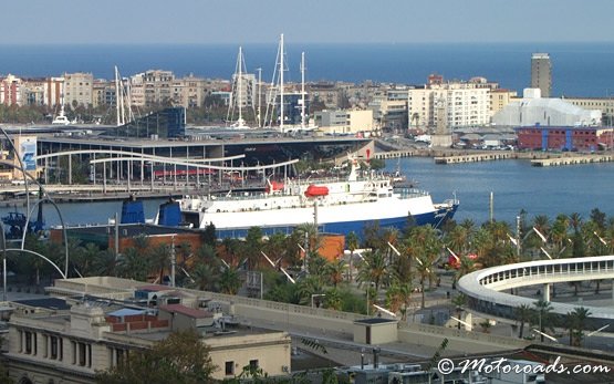 Морско пристанище Барселона - птичи поглед