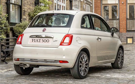 Rear view » Fiat 500 - rent a car Heraklion airport