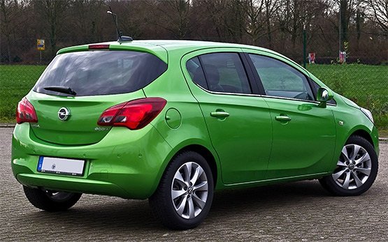 Vista posterior » 2021 Opel Corsa  alquilar un coche en Alicante
