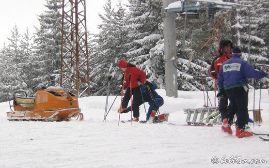 Skifahrer in Semkowo