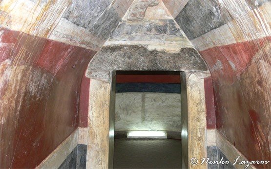 Inside Thracian Tomb of Kazanlak