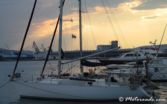 Yachts in Volos Harbour