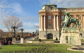 Buda castle on top of the hill