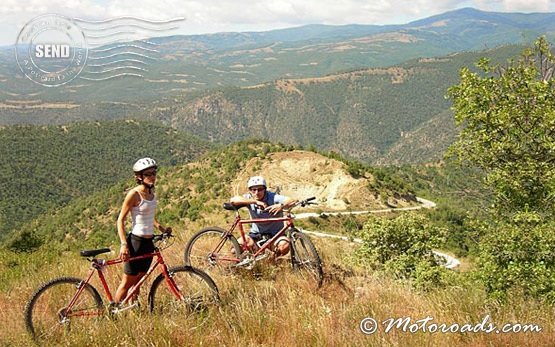 Cross-country biking in Bulgaria
