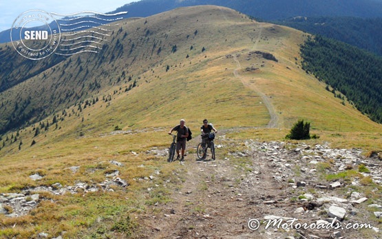 Cycling in Balkan Range mountains