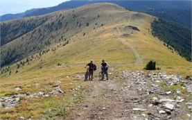 Cycling in Balkan Range mountains