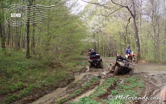 Extreme ATV ride in Rila mountain