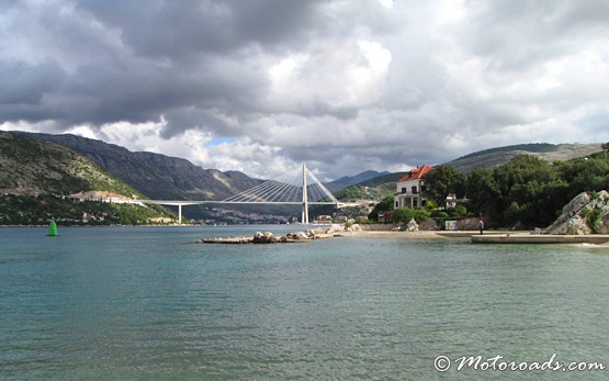 F. Tudjman bridge over Dubrovnik bay