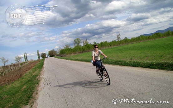 Family cycling in Koprivshtitsa