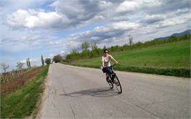 Family cycling in Koprivshtitsa