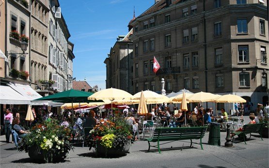 Stadtzentrum von Genf