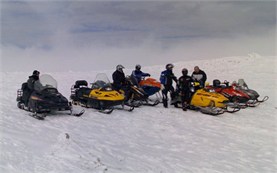 Guided snowmobile tours in Borovets