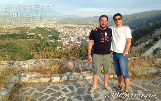 Hagai and Dimi - on top of Berat 