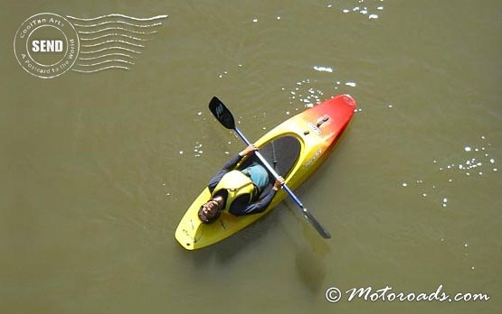 Having fun - Kayaking in Bulgaria