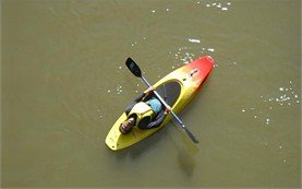 Having fun - Kayaking in Bulgaria