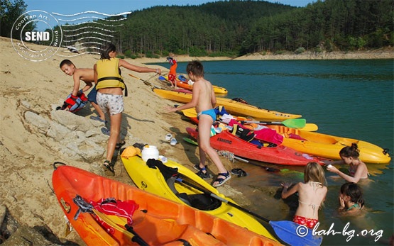 Kayaking for children in Bulgaria