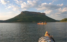 Lake canoeing in Bulgaria