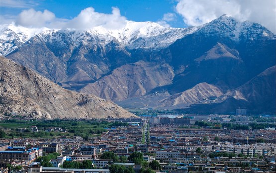 Lhasa, montaña del Tíbet