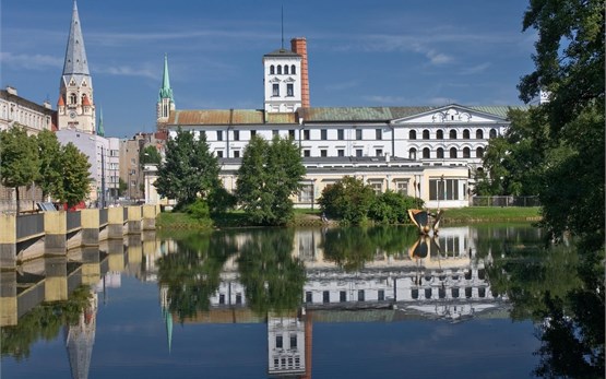 Lodz Polen Weiße Fabrik