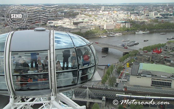 London - view toward Waterloo bridge