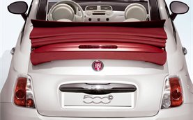 Fiat 500 CABRIO - convertible car rent a car Heraklion airport