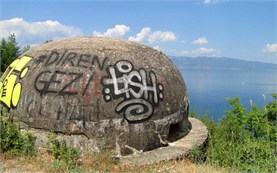 Old army bunker in Albania