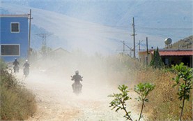 On the road to Konispol, Albania