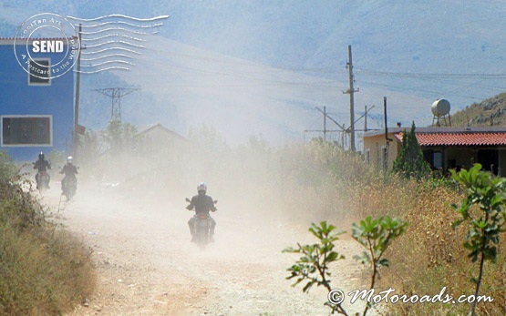 On the road to Konispol, Albania