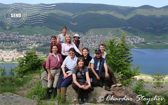 People on horseback riding tours